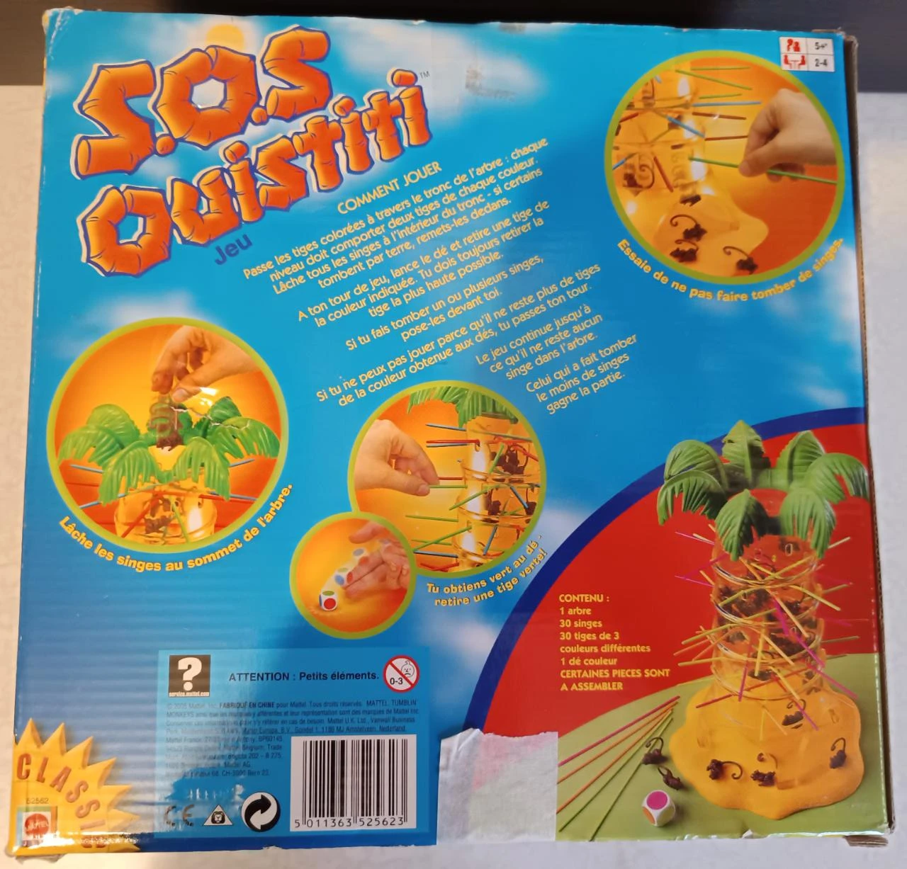 🎯 SOS Ouistiti Board Game (Mattel Classic Version) - Excellent Condition – photo 5